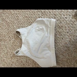 lululemon high neck white sports bra